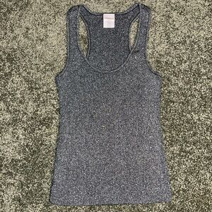 Vintage No Boundaries Metallic Gray Racerback Tank – Junior Large (11–13)